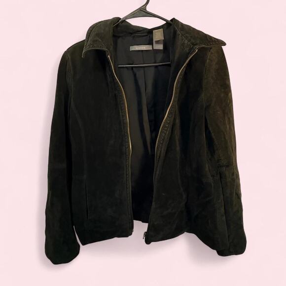Liz Claiborne Jackets & Blazers - Liz Claiborne Size Large Suede Leather Jacket 90s Motorcycle